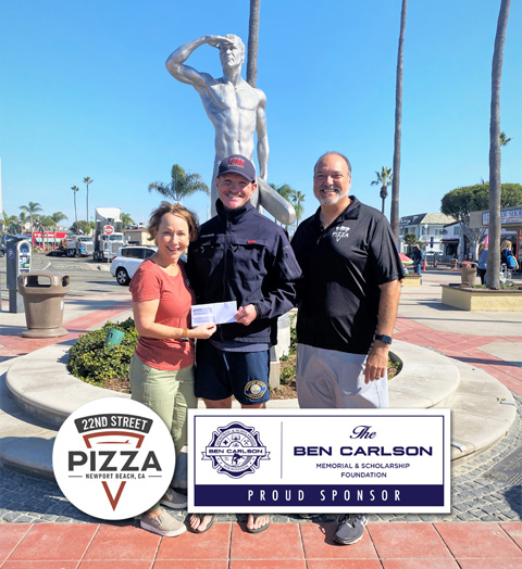 Donation from 22nd Street Pizza to Ben Carlson Foundation 10.2021