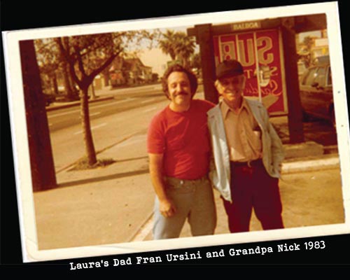 Laura's Dad Fran Ursini and Grandpa Nick 1983